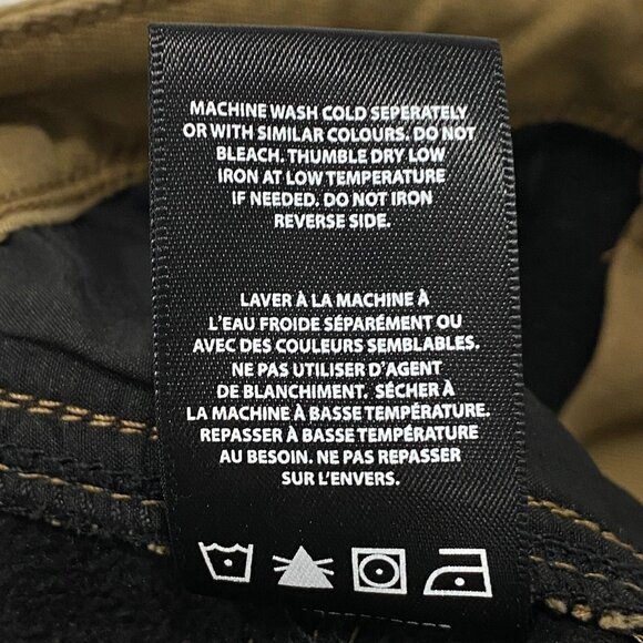 CAT Caterpillar Work Pants Mens 36 x 30 Brown Canvas Fleece Lined Insulated - Picture 12 of 12